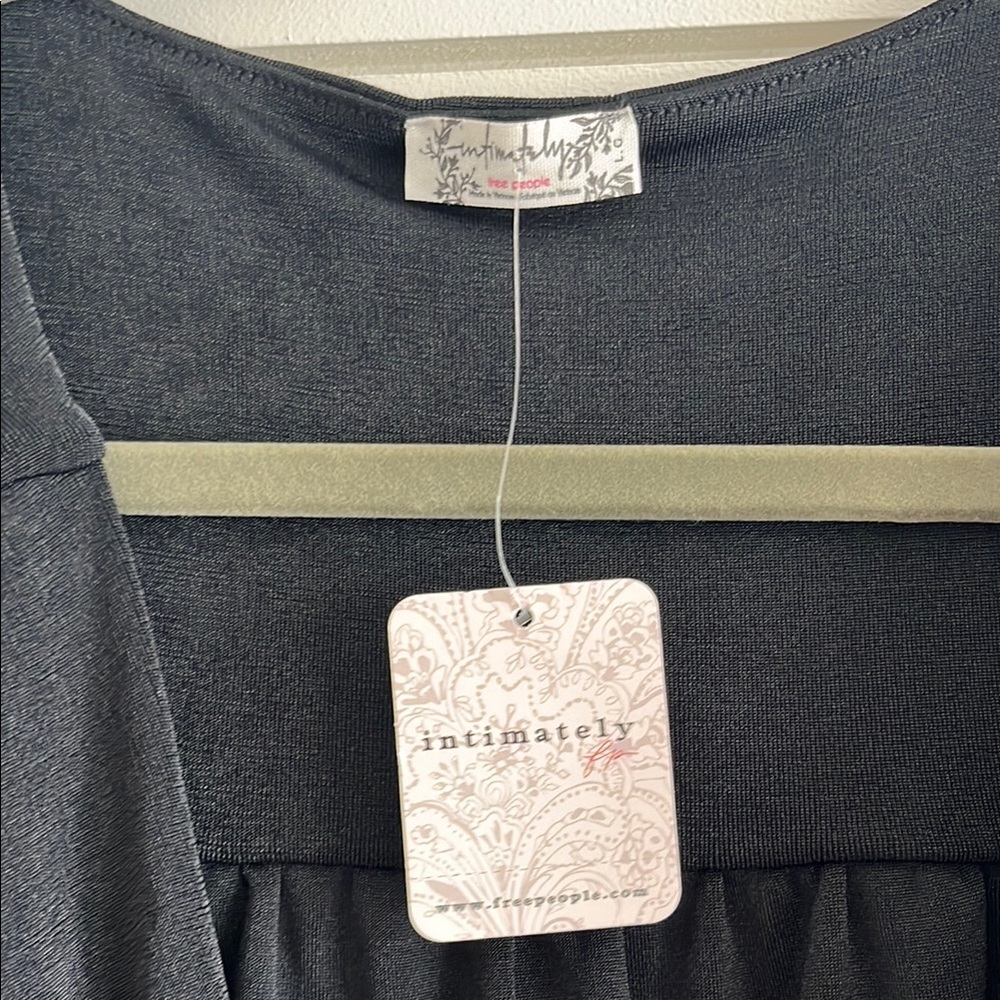 Free People Intimately Turnt Black Wrap Bodysuit - Picture 6 of 9